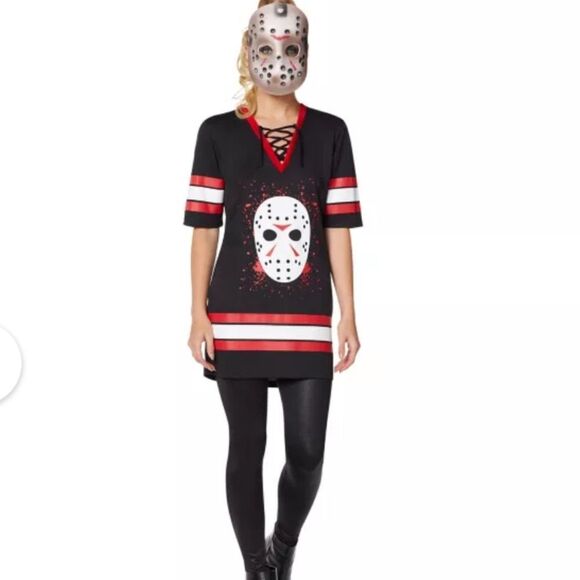 Bioworld Friday The 13th  Jason Vorhees Lace-Up Dress Costume - Picture 3 of 8